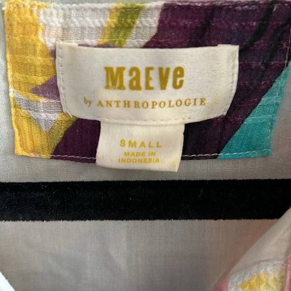 Maeve Anthropologie sleeveless button front midi dress - Picture 4 of 6